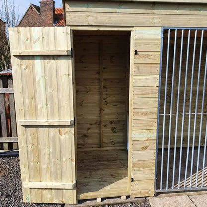 15 x 4ft Pent Duo Dog Kennel – Professional Installation Included